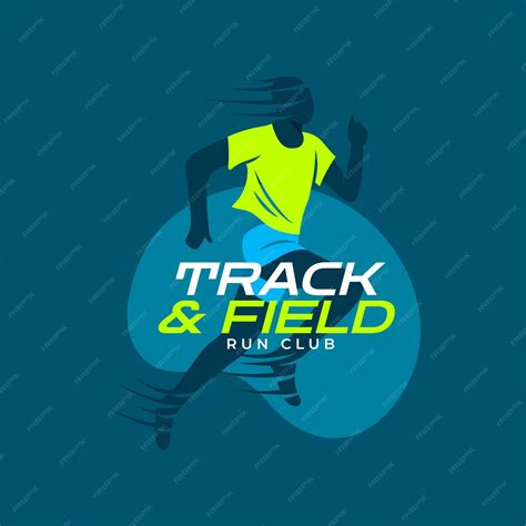 Free Vector | Hand drawn track and field logo