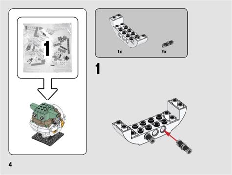 LEGO 75317 The Mandalorian and The Child Instructions, BrickHeadz ...