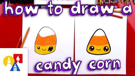 How To Draw Cartoon Candy Corn - YouTube