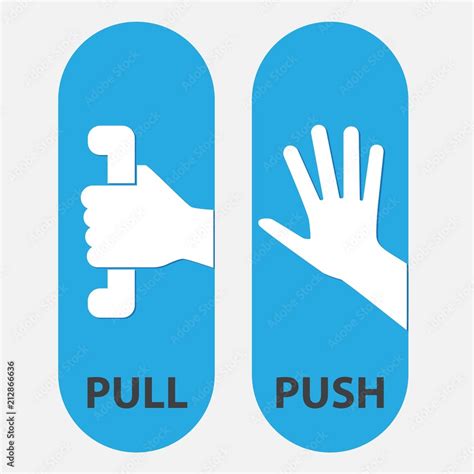 push and pull, vector icon Stock Vector | Adobe Stock