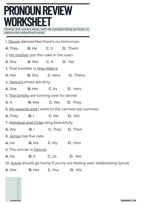 What Are Personal Pronouns? Examples & Worksheet