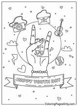 Celebrate International Youth Day  Free Printable Coloring Pages sketch template