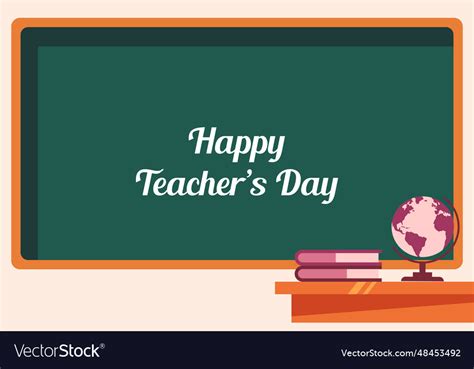 Realistic teachers day background Royalty Free Vector Image