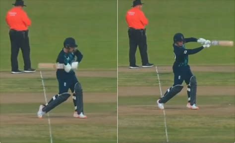 SA v ENG 2023: WATCH – Marais Erasmus accidentally misses watching a delivery during first ODI