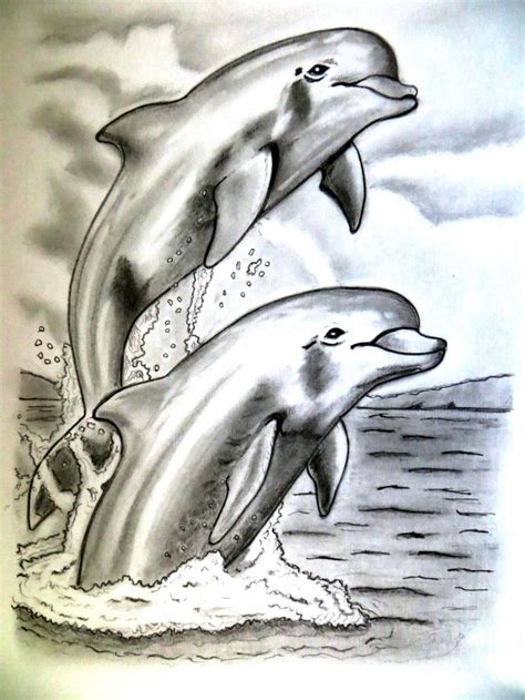 #pencil #drawing #art #dolphin | Dolphin drawing, Pencil art drawings ...