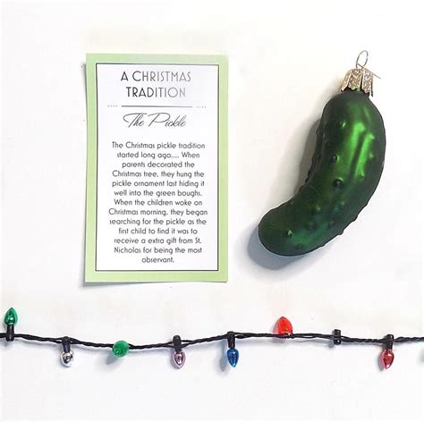 Heard of the Christmas pickle tradition yet??? Such a fun idea at Christmas for the kids ...