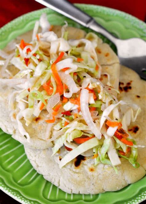 Salvadoran Pupusas con Curtido | Recipe | Curtido recipe, Slaw recipes, Salvadorian food