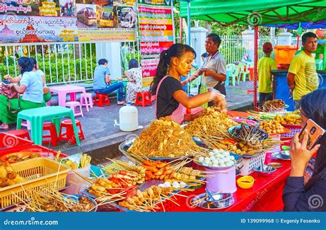 Spring Festival Food Fair, Yangon, Myanmar Editorial Stock Photo ...