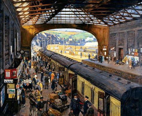 Railway Station Paintings, Golden Age of Train Travel | DailyArt Magazine