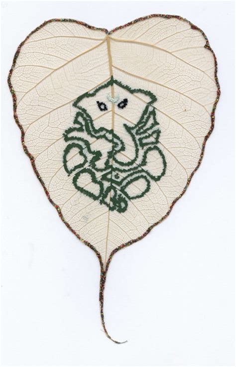 Peepal Leaf Art by Rajeswari Raja | ArtWanted.com