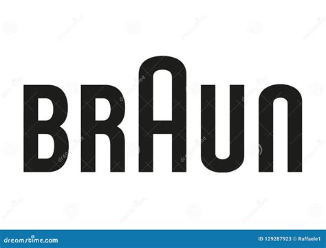 Braun Logo editorial stock photo. Illustration of black - 129287923