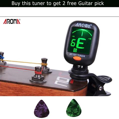 AROMA AT-101 Chromatic/Guitar/Bass/Violin/Ukulele Tuner accurate Tuning ...