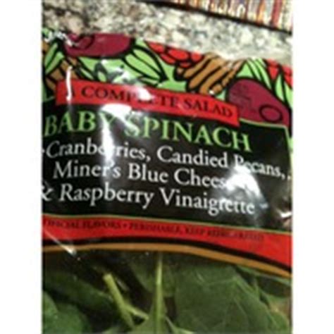 Trader Joe's Complete Salad - Baby Spinach: Calories, Nutrition Analysis & More | Fooducate