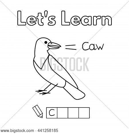 Cartoon Crow Learning Vector & Photo (Free Trial) | Bigstock