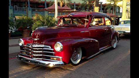 1948 Chevrolet Fleetmaster Low Rider at Westgate's Hot Rod Nights - YouTube