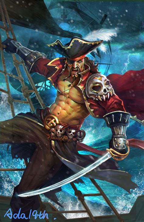 The pirate captain by Chen Xiao | Art References & Inspirations | Pinterest | Chen