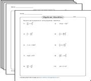 Algebraic Identities Worksheets