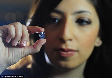 Blue diamond that was almost stolen in Millennium Dome heist to go under the hammer for £ ...