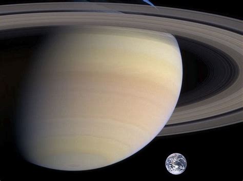 Earth Compared To Saturn