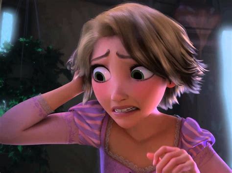 Tangled Rapunzel Hair Cut Off