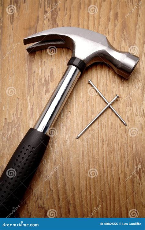 Hammer & nails stock image. Image of hammer, objects - 4082555