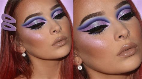 LILAC CUT CREASE | Makeup Tutorial - YouTube