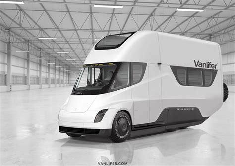 Vanlifer maakt camper van Tesla Semi