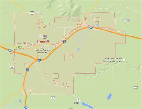 Flagstaff, Arizona Map