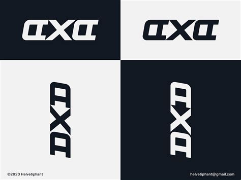 AXA - logo concept by Helvetiphant™ on Dribbble