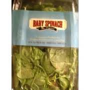 Pure Pacific Organics Baby Spinach: Calories, Nutrition Analysis & More | Fooducate