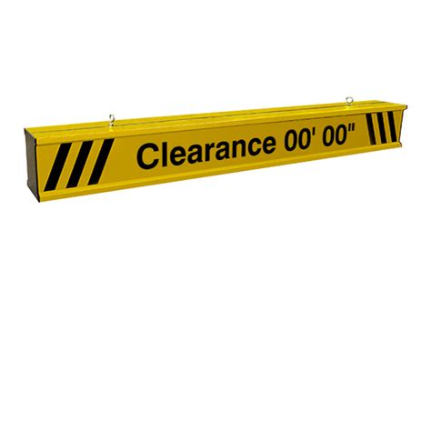 12ft Wide Height Clearance Clearance Sign Bar for Parking Garages