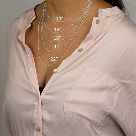 Necklace Size Chart - Choosing the Right Necklace Length