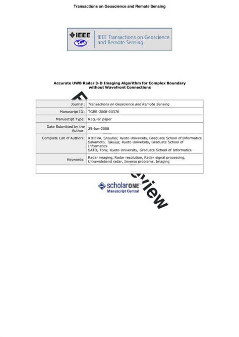 (PDF) Accurate 3D Imaging Using UWB Radar - DOKUMEN.TIPS