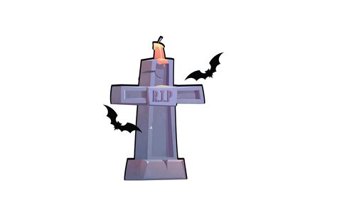 Gravestone Halloween Stickers Graphic by bejosaklawasestudio · Creative ...