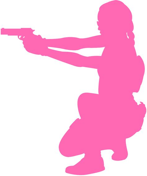 Female Soldier Silhouette | Free vector silhouettes