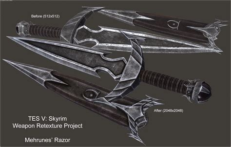 Weapon Retex Project - Mehrunes Razor at Skyrim Nexus - mods and community