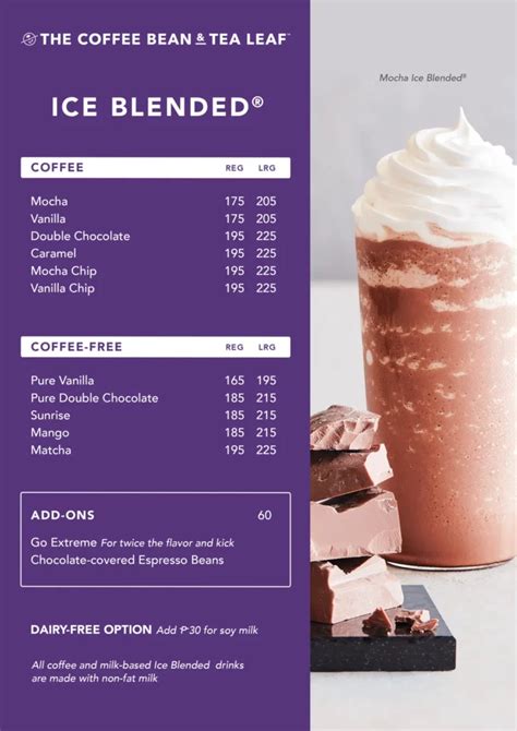 THE COFFEE BEAN & TEA LEAF MENU PHILIPPINES AND UPDATED PRICES 2024