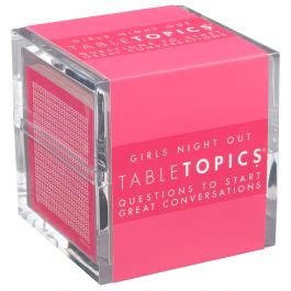 Girls Night Out Conversation Starters | TableTopics Conversation Starter Questions, Conversation ...