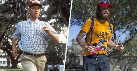 Real-life Forrest Gump re-creates film's epic run across US