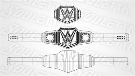 WWE World Heavyweight Championship 3D model animated rigged | CGTrader