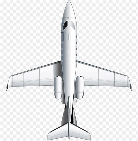 learjet 31a top view - airplane top view PNG image with transparent ...