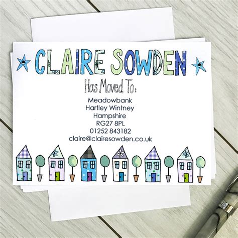 New Home Announcement Cards By Claire Sowden Design ...