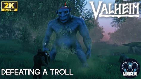 Valheim - Defeating a troll - Gameplay - YouTube