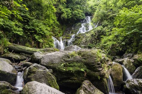 Beautiful Torc Waterfall Killarney Ireland Stock Image - Image of ...