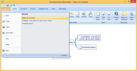 OneNote Mind Map Tools (Brainstorm) 11.1 - Office OneNote Gem Add-Ins