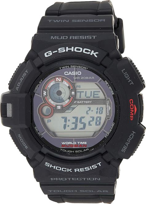 Casio G-SHOCK Men's MUDMAN Tough Solar Digital Thermo Sensors Watch G ...