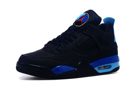 air jordan 4 (IV) shoes men-black/royal | Air jordans, Retro shoes, Shoes mens