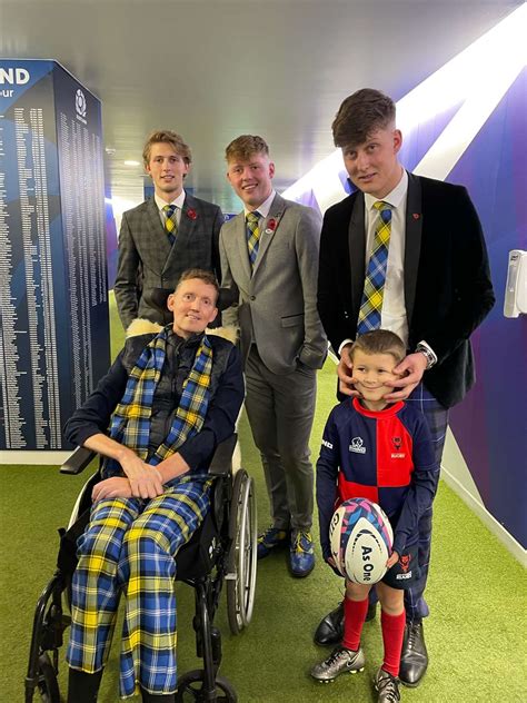 Invergordon boy joins rugby legend to present match ball at Murrayfield ...