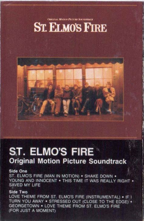 St. Elmo's Fire - Original Motion Picture Soundtrack (1985, Cassette ...