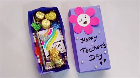 DIY : Teacher's day Surprise Gift Box / handmade teacher's day gift idea /Diy teachers day gift ...